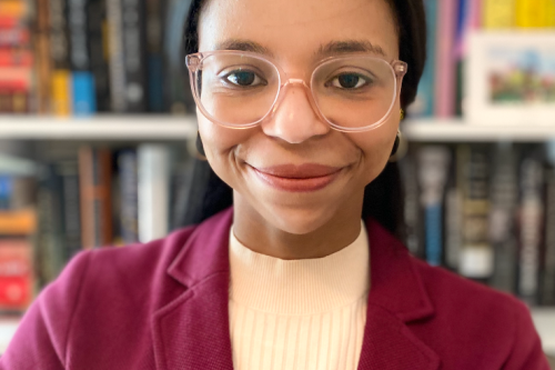 Head shot of Erica Sterling smiling at camera